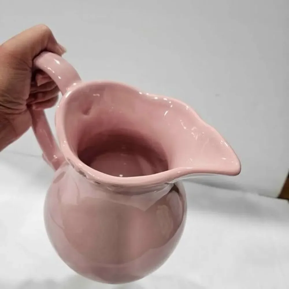 Frutugoso Portugal pink ceramic pitcher